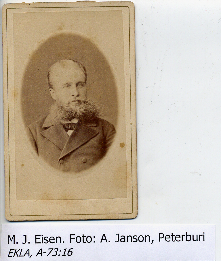 M. J. Eisen. Foto: A. Janson, Peterburi. -EKLA, A-73:16