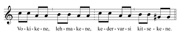 1. Vokikene