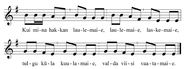 Kust laulud saadud