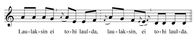 17. Laulksin ei tohi Lied eines Dorfpoeten