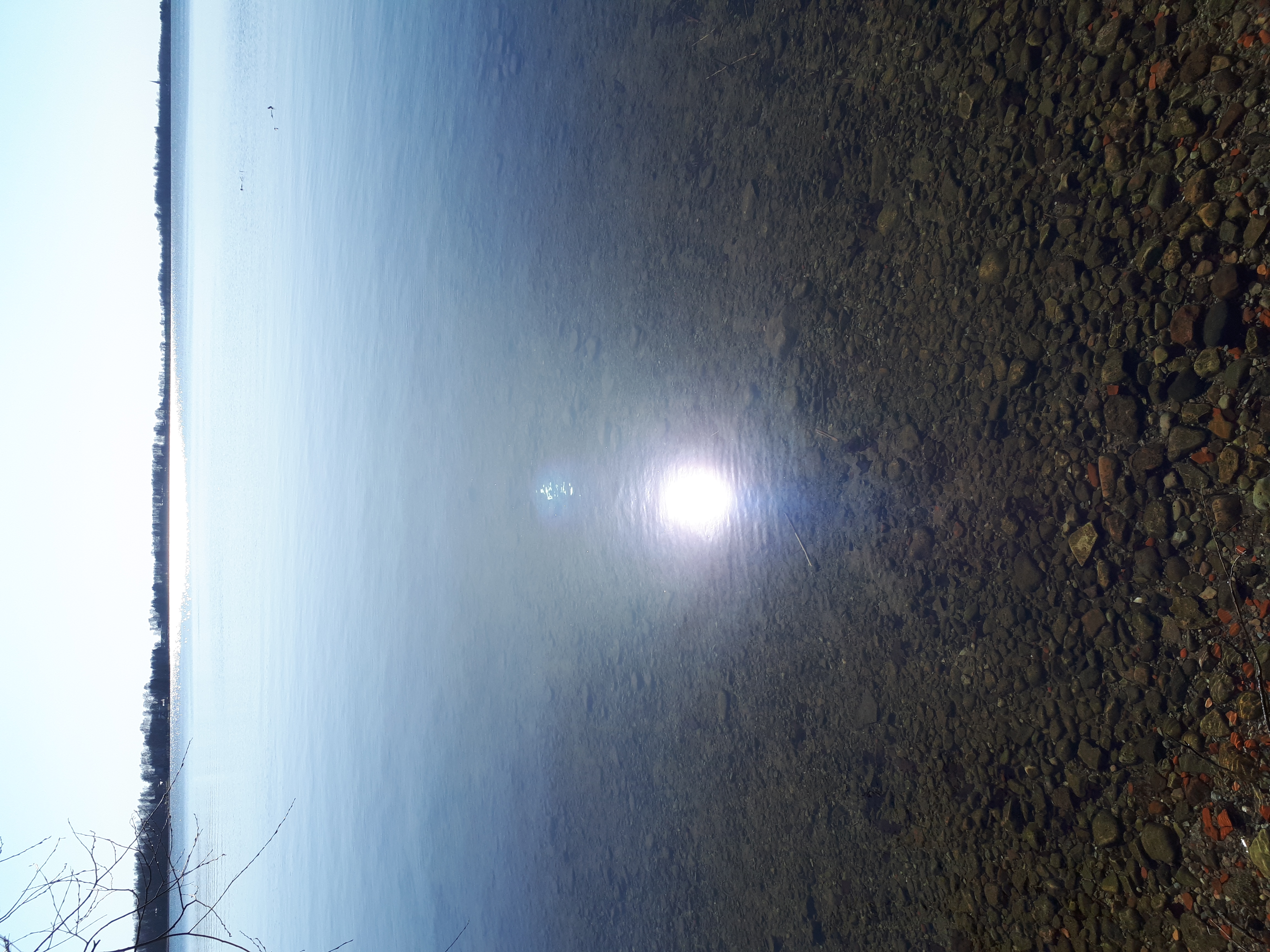 Päike peegeldub Saadjärves. Äksi khk. Foto: Taive Särg 2021. The Sun reflection on the lake of Saadjärv.