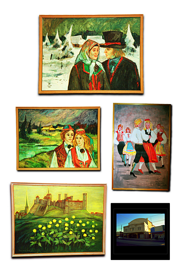 Maale Eesti Maja seintelt