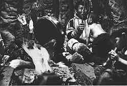 Demnime is 
shamanising. Photo by A. Lintrop