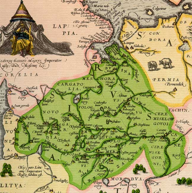 Карта энтони дженкинсона 1562